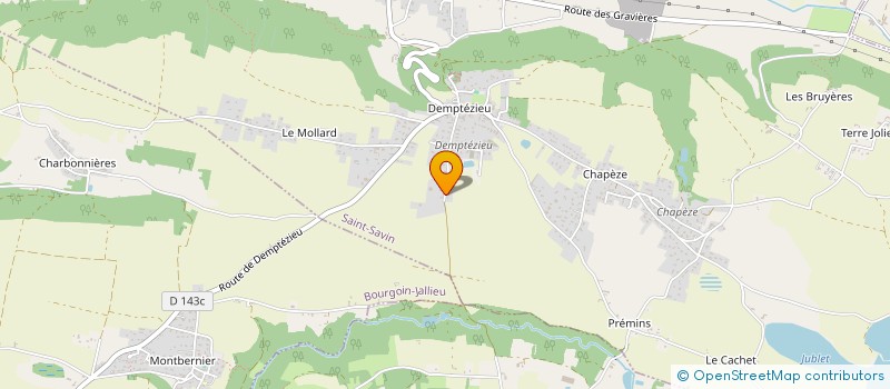 localisation de l'entreprise DE CHEZ TAVAN à SAINT-SAVIN