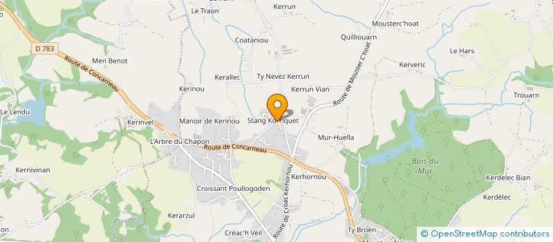 localisation de l'entreprise DE CHEZY  SAINT-EVARZEC