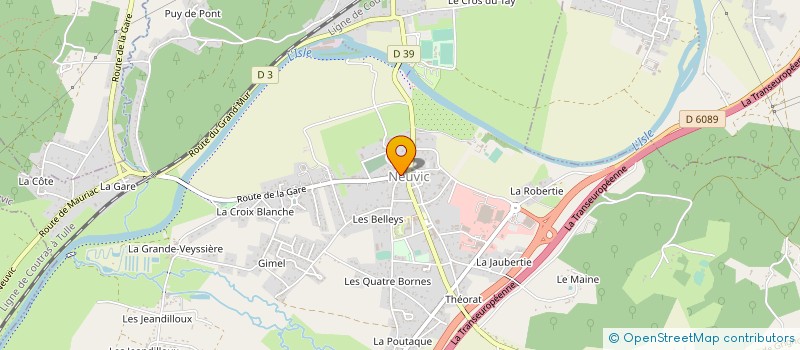 localisation de l'entreprise DE CHIC & DE BROC à NEUVIC