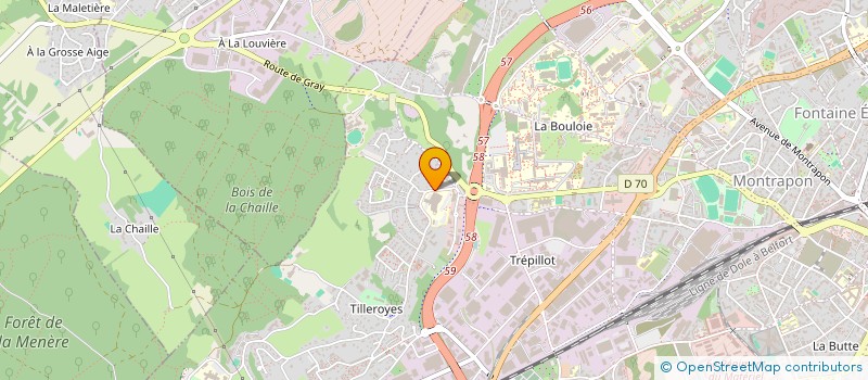 localisation de l'entreprise DE CHIRURGIE CHATEAU GALLAND à BESANCON