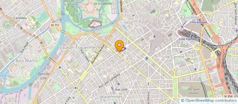 localisation de l'entreprise DE CLERC ET ASSOCIES à LILLE
