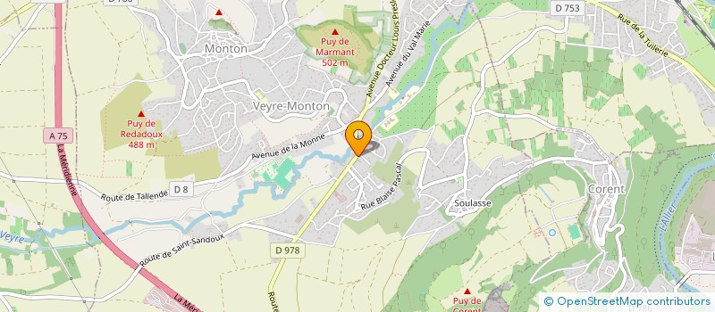 localisation de l'entreprise DE CO FLO à VEYRE-MONTON