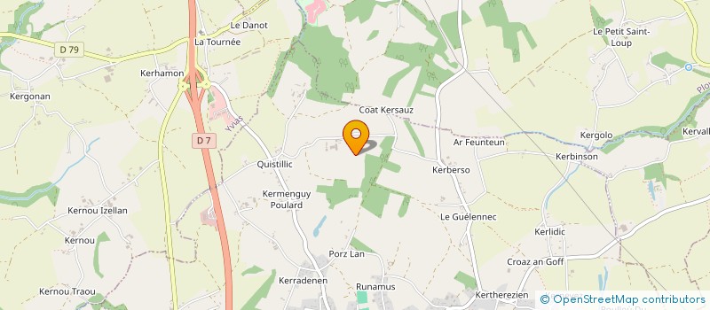 localisation de l'entreprise DE COAT LAND à PLEHEDEL