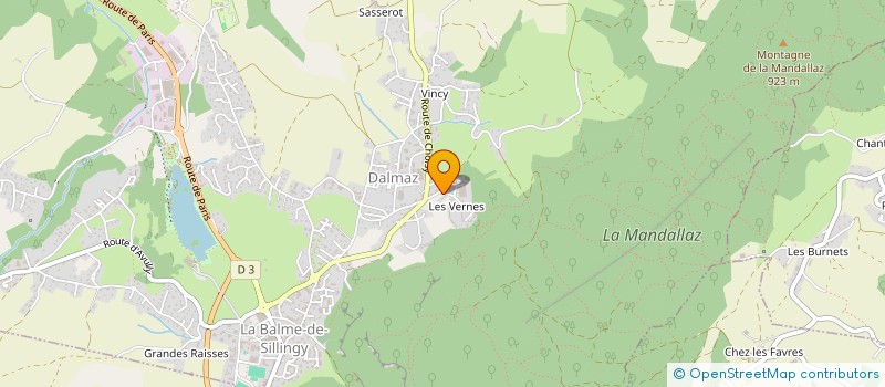localisation de l'entreprise DE COCON PAPILLON - ASSOCIATION D'ASSITANTES MATERNELLES AGREES DE LA BALME DE SILLINGY à LA BALME-DE-SILLINGY