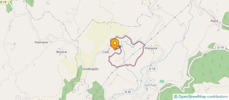 localisation de l'entreprise DE COLS à JUNHAC