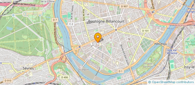 localisation de l'entreprise DE.COM à BOULOGNE-BILLANCOURT