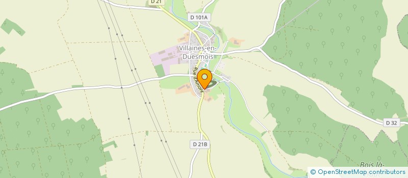 localisation de l'entreprise DE COMBE FERRAND  VILLAINES-EN-DUESMOIS