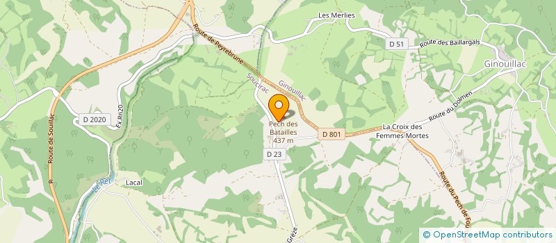 localisation de l'entreprise DE COMBELON  SOUCIRAC