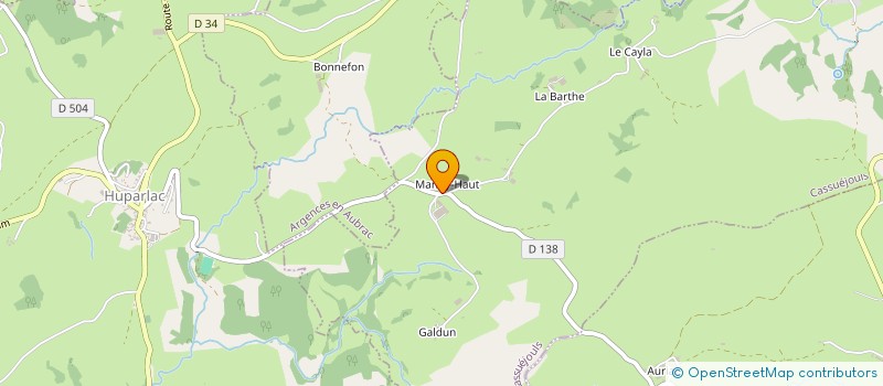 localisation de l'entreprise DE COMBRES  MONTPEYROUX