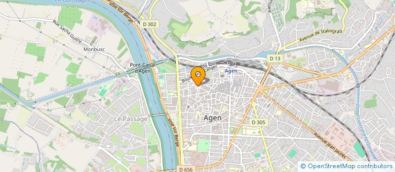 localisation de l'entreprise DE COP RES GRANDE HORLOGE  AGEN