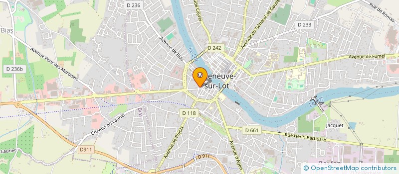 localisation de l'entreprise DE COP RESIDENCE GAUBAN  VILLENEUVE SUR LOT