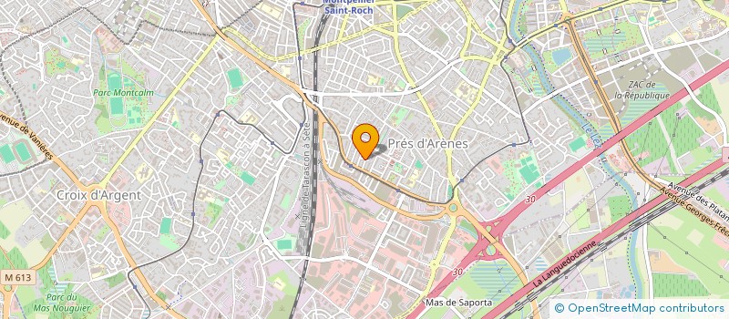 localisation de l'entreprise DE COPROP LES LAURIERS à MONTPELLIER
