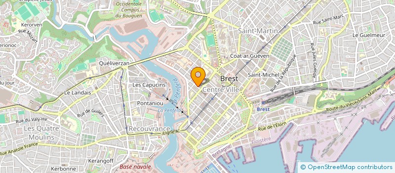 localisation de l'entreprise DE COPROPRIETAIRES à BREST