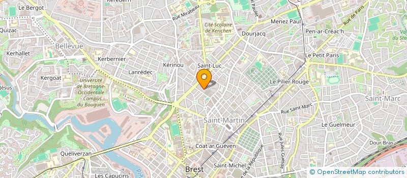 localisation de l'entreprise DE COPROPRIETE à BREST