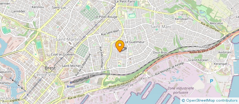 localisation de l'entreprise DE COPROPRIETE à BREST