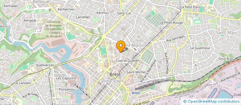 localisation de l'entreprise DE COPROPRIETE AA à BREST