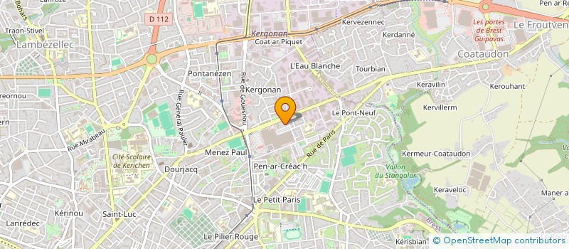 localisation de l'entreprise DE COPROPRIETE  GALAXIE B à BREST