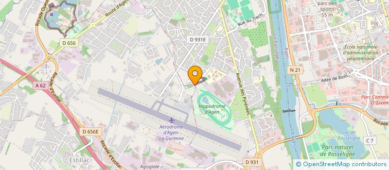 localisation de l'entreprise DE COPROPRIETE LES CHENES  LE PASSAGE