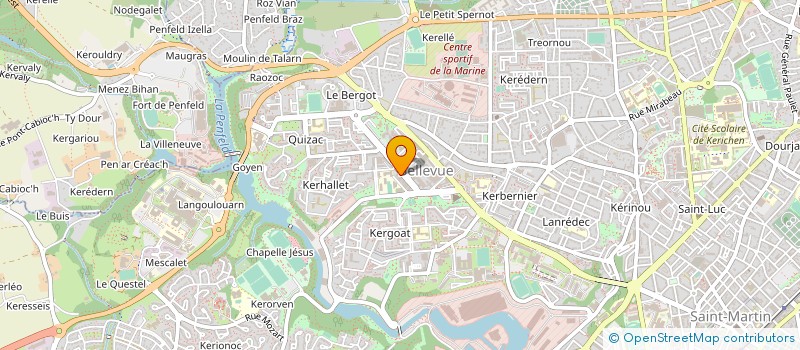 localisation de l'entreprise DE COPROPRIETE SGI à BREST