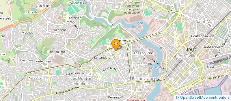 localisation de l'entreprise DE COPROPRIETE SGI à BREST
