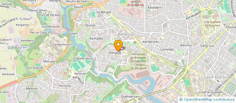 localisation de l'entreprise DE COPROPRIETE SGI à BREST