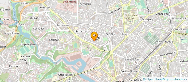 localisation de l'entreprise DE COPROPRIETE SGI à BREST