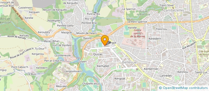 localisation de l'entreprise DE COPROPRIETE SGI à BREST