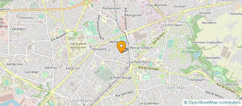 localisation de l'entreprise DE COPROPRIETE SGI à BREST