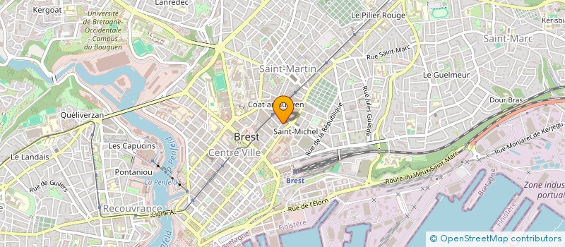 localisation de l'entreprise DE COPROPRIETE SGI à BREST