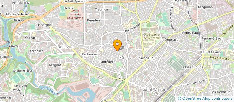 localisation de l'entreprise DE COPROPRIETE SGI à BREST