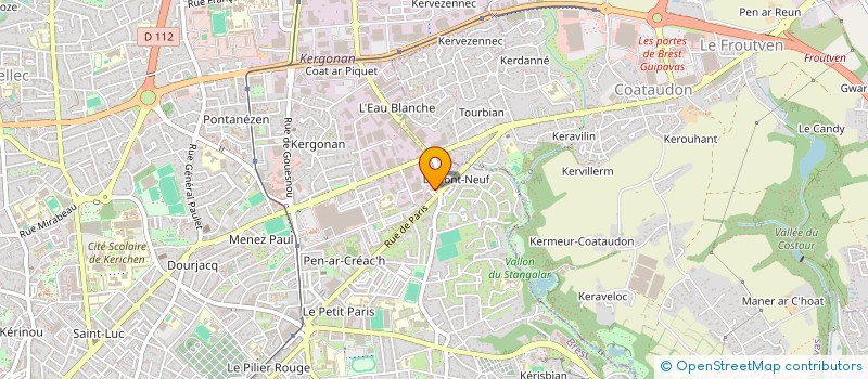 localisation de l'entreprise DE COPROPRIETE SGI à BREST