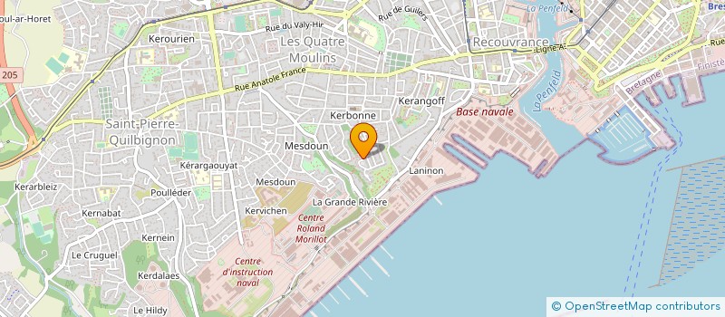 localisation de l'entreprise DE COPROPRIETE SGI à BREST