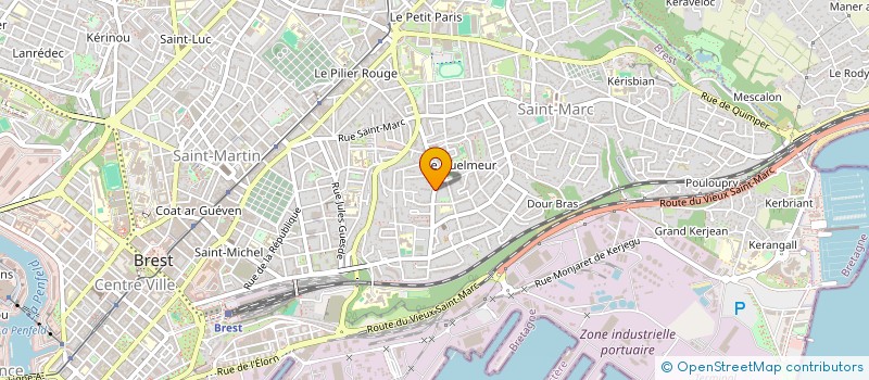 localisation de l'entreprise DE COPROPRIETE SGI à BREST