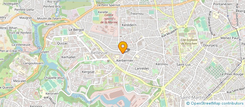 localisation de l'entreprise DE COPROPRIETE SGI à BREST
