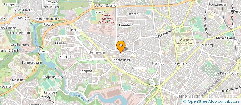 localisation de l'entreprise DE COPROPRIETE SGI à BREST
