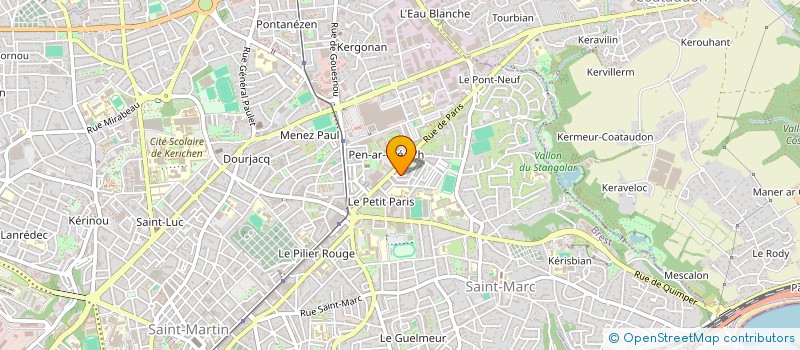 localisation de l'entreprise DE COPROPRIETE SGI à BREST