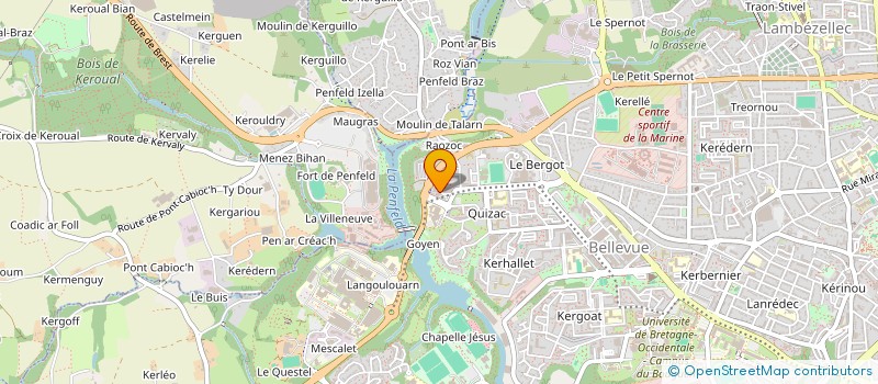 localisation de l'entreprise DE COPROPRIETE SGI à BREST