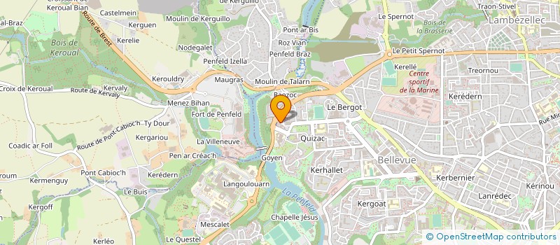 localisation de l'entreprise DE COPROPRIETE SGI à BREST