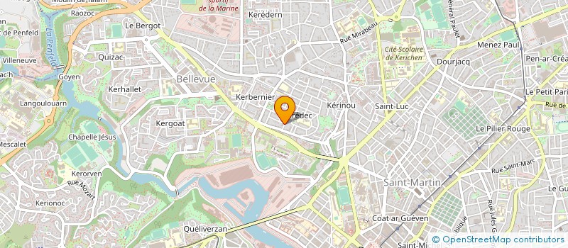 localisation de l'entreprise DE COPROPRIETE SGI à BREST