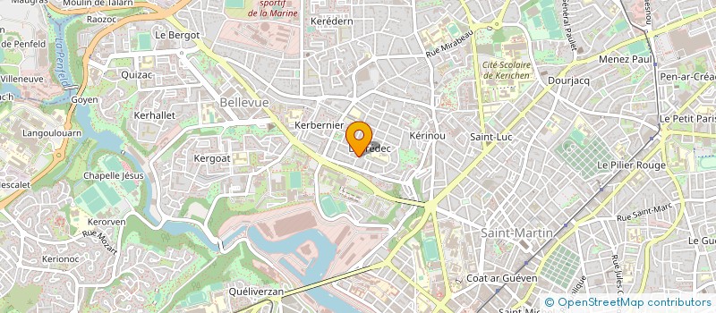 localisation de l'entreprise DE COPROPRIETE SGI à BREST