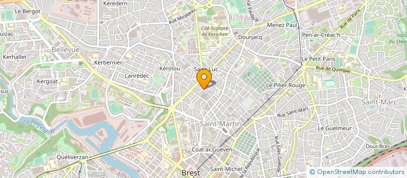 localisation de l'entreprise DE COPROPRIETE SGI à BREST