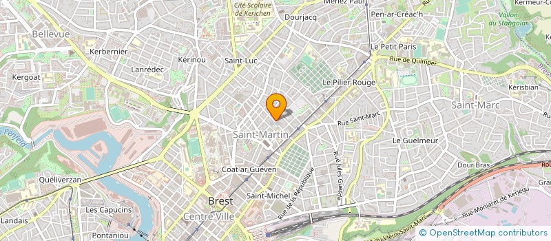 localisation de l'entreprise DE COPROPRIETE SGI à BREST