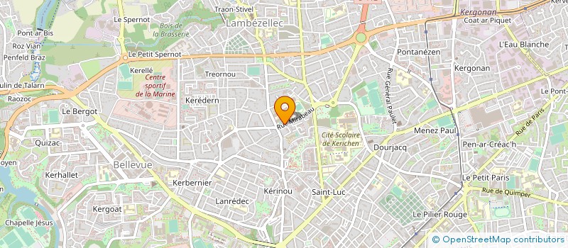 localisation de l'entreprise DE COPROPRIETE SGI à BREST