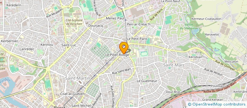localisation de l'entreprise DE COPROPRIETE SGI à BREST