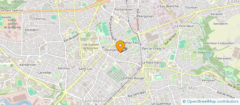 localisation de l'entreprise DE COPROPRIETE SGI à BREST