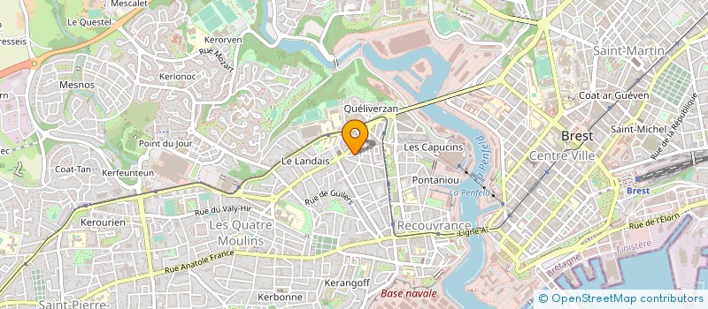 localisation de l'entreprise DE COPROPRIETE SGI à BREST