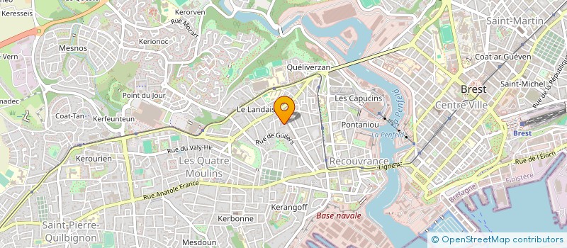 localisation de l'entreprise DE COPROPRIETE SGI à BREST