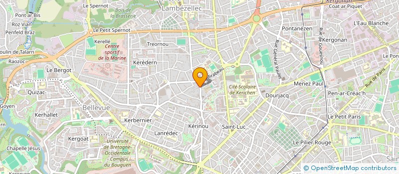 localisation de l'entreprise DE COPROPRIETE SGI à BREST