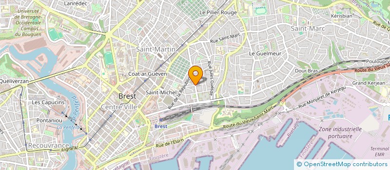 localisation de l'entreprise DE COPROPRIETE SGI à BREST