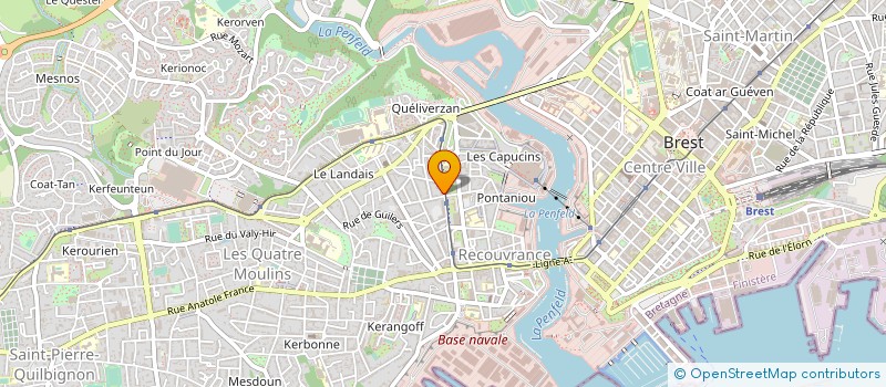 localisation de l'entreprise DE COPROPRIETE SGI à BREST